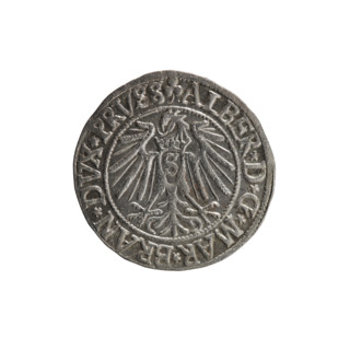 grosz, Schilling, Maciej, R0 (rarity), eagles, Albrecht Hohenzollern (Prince of Prussia; 1490-1568)