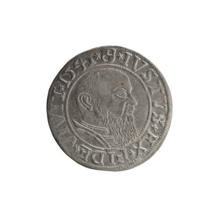 Albrecht Hohenzollern (Prince of Prussia; 1490–1568) — obverse: Prussian eagle, on its chest the