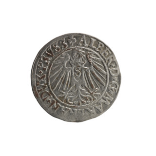 grosz, Schilling, Maciej, R0 (rarity), Albrecht Hohenzollern (Prince of Prussia; 1490–1568) -