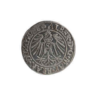 grosz, Schilling, Maciej, R0 (rarity), eagles, Albrecht Hohenzollern (Prince of Prussia; 1490–1568)