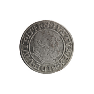 Grosz, Schilling, Maciej, R3 (rarity). Albrecht Hohenzollern (Prince of Prussia; 1490–1568) —