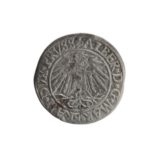 Albrecht Hohenzollern (Prince of Prussia; 1490–1568) — grosz (Schilling, Maciej), R0 (rarity).