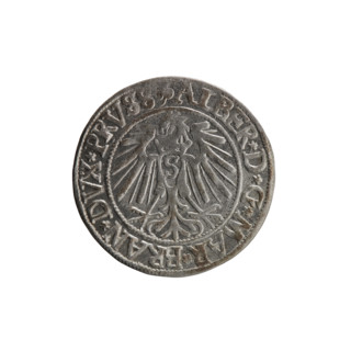 Albrecht Hohenzollern (Prince of Prussia; 1490–1568) — coin, 1541, Königsberg, Ducal Prussia