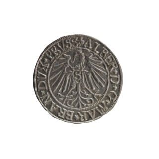 grosz, Straub (Strawb), Heinrich, R0 (rarity), Albrecht Hohenzollern (Prince of Prussia; 1490-1568)