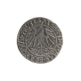 grosz, Straub (Strawb), Heinrich, R0 (rarity), Albrecht Hohenzollern (Prince of Prussia; 1490–1568)