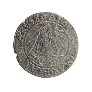 grosz, Straub (Strawb), Heinrich, R0 (rarity), eagles, Albrecht Hohenzollern (Prince of Prussia;