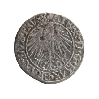 grosz, Straub (Strawb), Heinrich, R0 (rarity), eagles, Albrecht Hohenzollern (Prince of Prussia;
