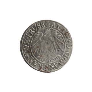 grosz, Straub (Strawb), Heinrich, R0 (rarity), Albrecht Hohenzollern (Prince of Prussia; 1490–1568)