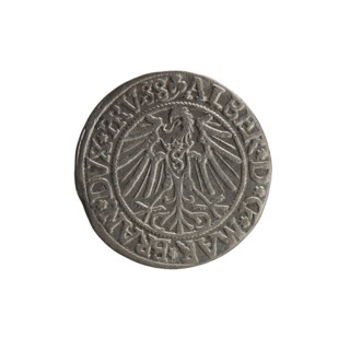grosz, Straub (Strawb), Heinrich, R0 (rarity), eagles, Albrecht Hohenzollern (Prince of Prussia;