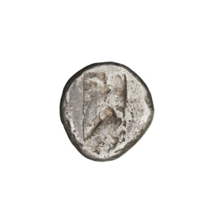 Shekel (V–IV BC). Darius III (king of Persia; 337–330 BC). Obverse: King Darius III in a long robe,