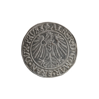 grosz, Straub (Strawb), Heinrich, R0 (rarity), eagles, Albrecht Hohenzollern (Prince of Prussia;