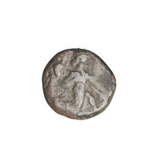 shekel (IV–III century BC), Darius III (king of Persia; 337–330 BC), bows, daggers, incusum