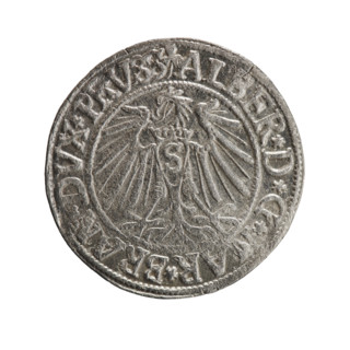 grosz, Straub (Strawb), Heinrich, R0 (rarity), eagles, Albrecht Hohenzollern (Prince of Prussia;