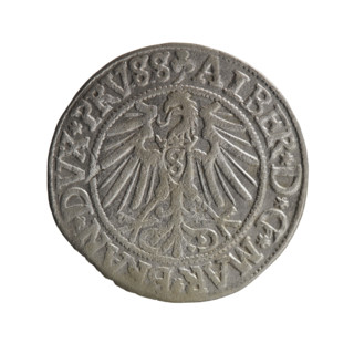 grosz, Straub (Strawb), Heinrich, R0 (rarity), eagles, Hohenzollern (coat of arms), Albrecht