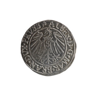 grosz, Straub (Strawb), Heinrich, R0 (rarity), eagles, Albrecht Hohenzollern (Prince of Prussia;