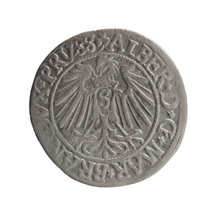 grosz, Straub (Strawb), Heinrich, R0 (rarity), Albrecht Hohenzollern (Prince of Prussia; 1490-1568)