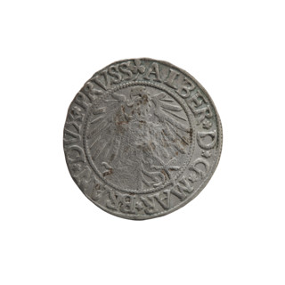grosz, Straub (Strawb), Heinrich, R0 (rarity), eagles, Albrecht Hohenzollern (Prince of Prussia;