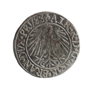 grosz, Straub (Strawb), Heinrich, R0 (rarity), Albrecht Hohenzollern (Prince of Prussia; 1490-1568)