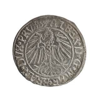 grosz, Straub (Strawb), Heinrich, R0 (rarity), Albrecht Hohenzollern (Prince of Prussia; 1490–1568)