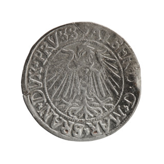 grosz, Straub (Strawb), Heinrich, R0 (rarity), eagles, Hohenzollern (coat of arms), Albrecht
