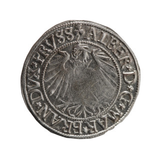 grosz, Straub (Strawb), Heinrich, R0 (rarity), Albrecht Hohenzollern (Prince of Prussia; 1490–1568)