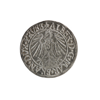 Albrecht Hohenzollern (Prince of Prussia; 1490–1568) — coin (Ducal Prussia, Königsberg), 1542.