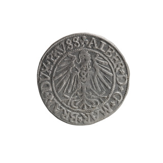grosz, Straub (Strawb), Heinrich, R0 (rarity), eagles, Albrecht Hohenzollern (Prince of Prussia;