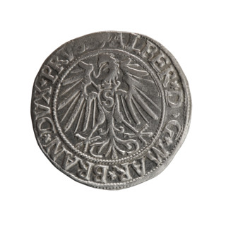 grosz, Straub (Strawb), Heinrich, R0 (rarity), eagles, Albrecht Hohenzollern (Prince of Prussia;