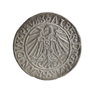 grosz, Straub (Strawb), Heinrich, R0 (rarity), Albrecht Hohenzollern (Prince of Prussia; 1490–1568)