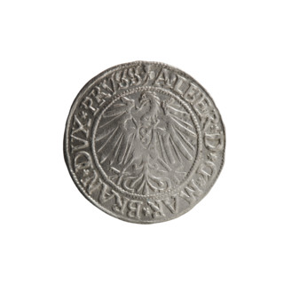 grosz, Straub (Strawb), Heinrich, R0 (rarity), Albrecht Hohenzollern (Prince of Prussia; 1490–1568)