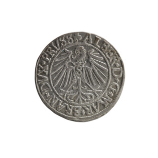 Albrecht Hohenzollern (Prince of Prussia; 1490–1568) — coin, 1542, Ducal Prussia (1525–1701),