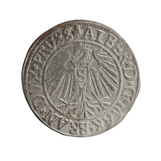 grosz, Straub (Strawb), Heinrich, R0 (rarity), Albrecht Hohenzollern (Prince of Prussia; 1490–1568)