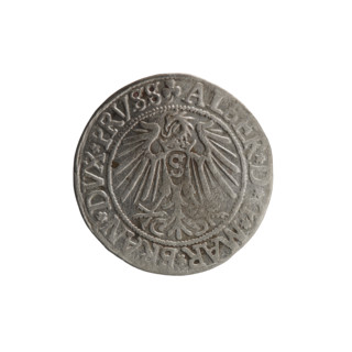 grosz, Straub (Strawb), Heinrich, R0 (rarity), Albrecht Hohenzollern (Prince of Prussia; 1490–1568)