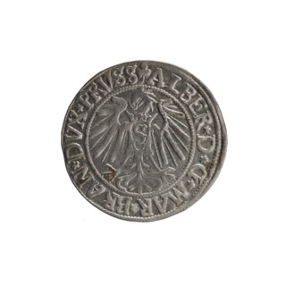 grosz, Straub (Strawb), Heinrich, R0 (rarity), Albrecht Hohenzollern (Prince of Prussia; 1490–1568)