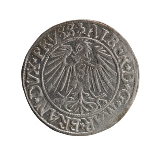 grosz, Straub (Strawb), Heinrich, R0 (rarity), Albrecht Hohenzollern (Prince of Prussia; 1490–1568)