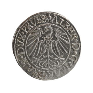grosz, Straub (Strawb), Heinrich, R0 (rarity). Albrecht Hohenzollern (Prince of Prussia; 1490–1568)