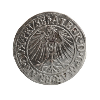 grosz, Straub (Strawb), Heinrich, R0 (rarity). Albrecht Hohenzollern (Prince of Prussia; 1490–1568)