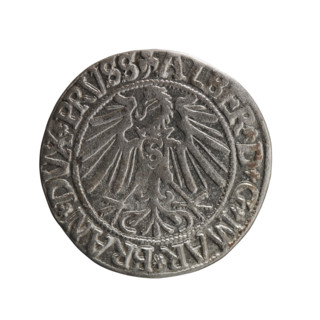 grosz, Schilling, Maciej, R0 (rarity), Albrecht Hohenzollern (Prince of Prussia; 1490–1568) —