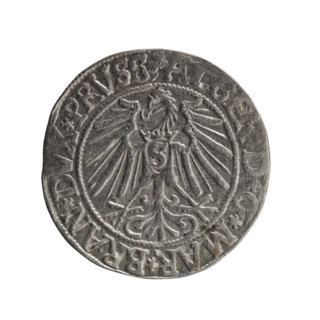 grosz, Schilling, Maciej, R0 (rarity), eagles, Albrecht Hohenzollern (Prince of Prussia; 1490-1568)