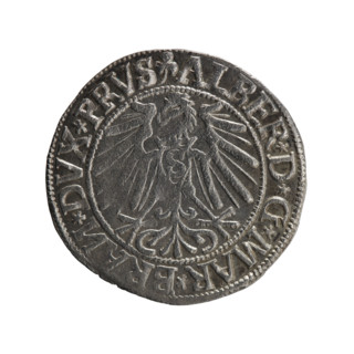 grosz, Schilling, Maciej, R0 (rarity), eagles, Albrecht Hohenzollern (Prince of Prussia; 1490–1568)