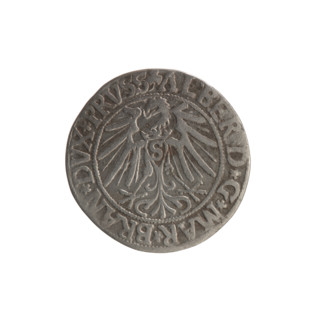 grosz; maker: Schilling, Maciej; R0 (rarity). Subject: eagles, Hohenzollern (coat of arms),