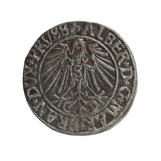 grosz, Schilling, Maciej, R0 (rarity), eagles, Albrecht Hohenzollern (Prince of Prussia; 1490–1568)