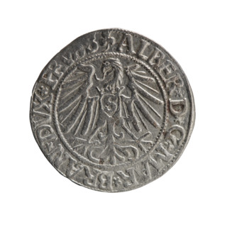 grosz, Schilling, Maciej, R0 (rarity), Albrecht Hohenzollern (Prince of Prussia; 1490–1568) —