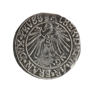 grosz, Schilling, Maciej, R0 (rarity), Albrecht Hohenzollern (Prince of Prussia; 1490–1568) -