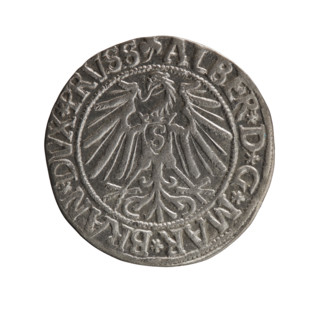 Albrecht Hohenzollern (Prince of Prussia; 1490–1568) — coin, Ducal Prussia (1525–1701), Königsberg,