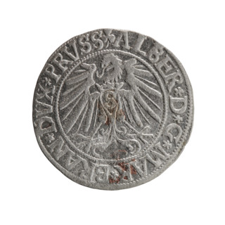Albrecht Hohenzollern (Prince of Prussia; 1490–1568) — coin (Ducal Prussia, Königsberg), 1543.
