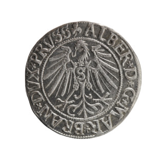 grosz, Schilling, Maciej, R0 (rarity), Albrecht Hohenzollern (Prince of Prussia; 1490-1568) -