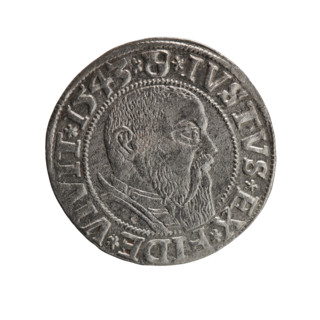 Albrecht Hohenzollern (Prince of Prussia; 1490–1568) — coin (Ducal Prussia, Königsberg, 1543).