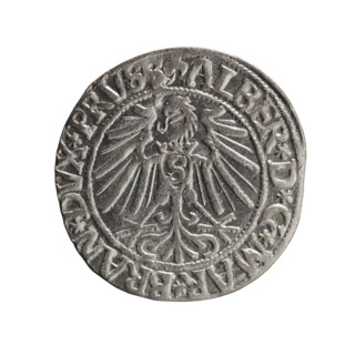 grosz, Schilling, Maciej, R0 (rarity), Albrecht Hohenzollern (Prince of Prussia; 1490–1568) -
