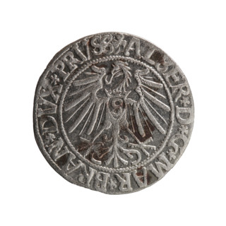 Albrecht Hohenzollern (Prince of Prussia; 1490–1568) — grosz, Schilling, Maciej, R0 (rarity).